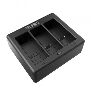 Telesin 3-slotová nabíječka 2 baterie pro GoPro Hero 11 / Hero 10 / Hero 9 Varianta: uniwersalny