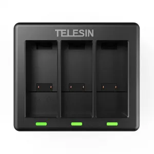 Telesin 3-slotová nabíječka 2 baterie pro GoPro Hero 11 / Hero 10 / Hero 9 Varianta: uniwersalny