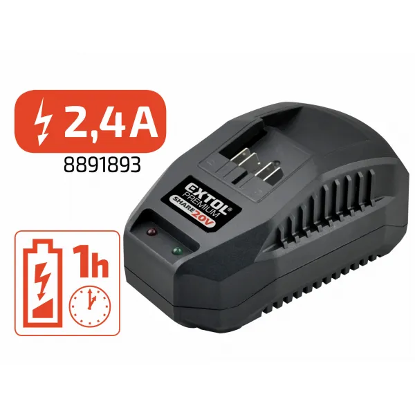 EXTOL PREMIUM 8891860 Klincovačka / sponkovačka aku Share20V, 1x akumulátor 2Ah Li-ion