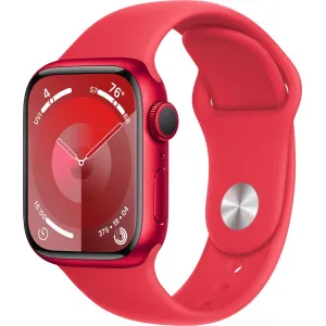 Apple Watch Series 9 GPS 41mm (PRODUCT)RED Aluminium Case with (PRODUCT)RED Sport Band... MRXH3QC/A