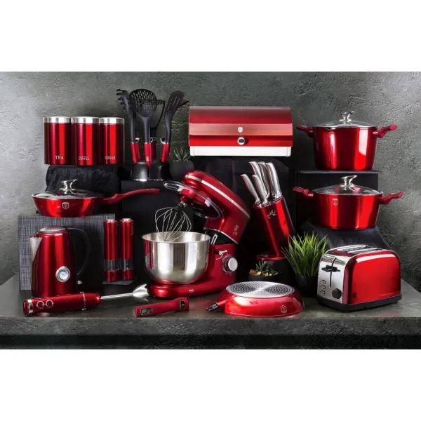 Hrniec Berlingerhaus s mramorovým povrchom a pokrievkou 20 cm Burgundy Metallic Line BH-1256