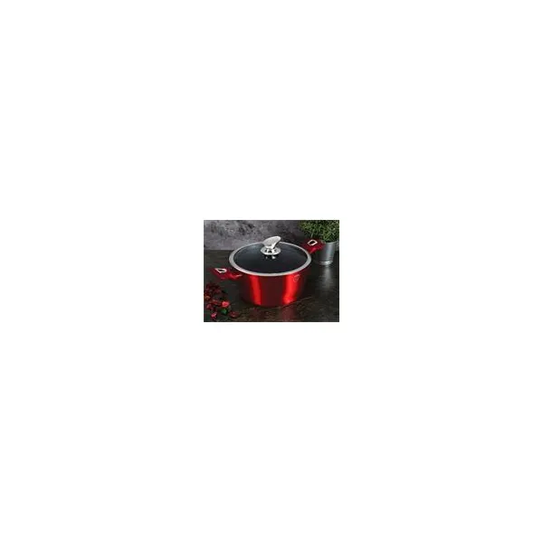 Hrniec Berlingerhaus s mramorovým povrchom a pokrievkou 20 cm Burgundy Metallic Line BH-1256