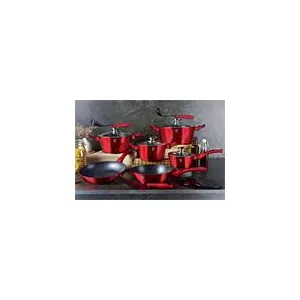 Hrniec Berlingerhaus BH-1258 Burgundy Metallic Line s mramorovým povrchom a pokrievkou 28 cm