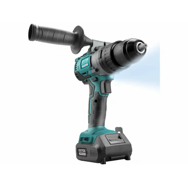 EXTOL INDUSTRIAL 8791800 Vŕtačka s príklepom akumulátorová Share20V, 1x 2Ah Li-ion, 65Nm, kufor