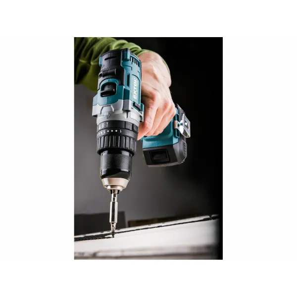 EXTOL INDUSTRIAL 8791800 Vŕtačka s príklepom akumulátorová Share20V, 1x 2Ah Li-ion, 65Nm, kufor