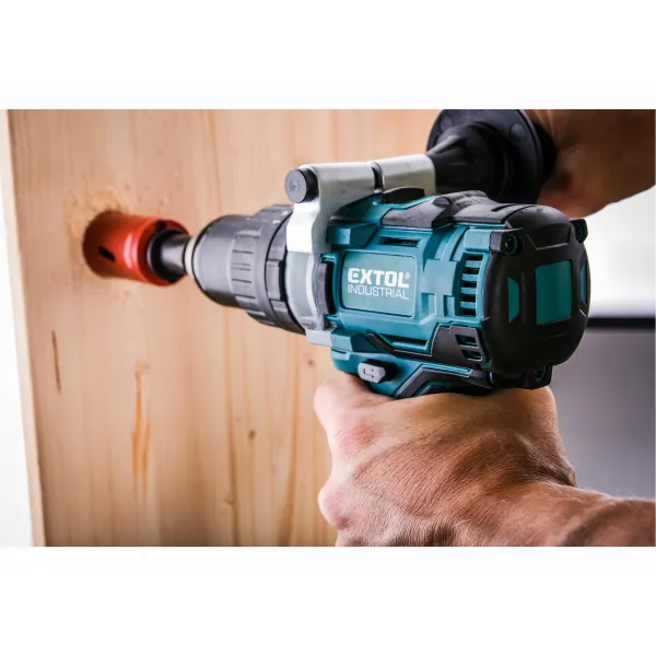 EXTOL INDUSTRIAL 8791800 Vŕtačka s príklepom akumulátorová Share20V, 1x 2Ah Li-ion, 65Nm, kufor