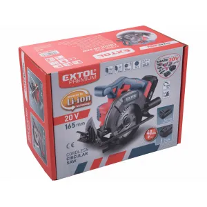 EXTOL PREMIUM 8891822 Píla kotúčová aku Share20V, 1x akumulátor 2Ah Li-ion, 165mm