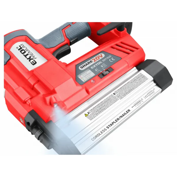 EXTOL PREMIUM 8891860 Klincovačka / sponkovačka aku Share20V, 1x akumulátor 2Ah Li-ion