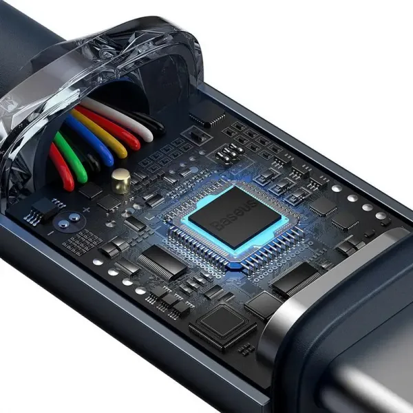 Baseus Crystal Shine Series USB-C / USB-C 100W nabíjací / dátový kábel 1,2 m, čierny