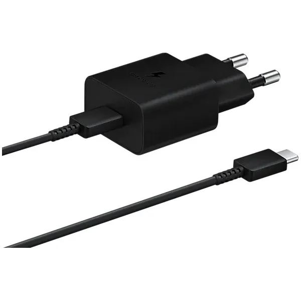 Nabíjací adaptér Samsung EP-T1510XBE USB-C 15W + USB-C kábel 1m, Čierny