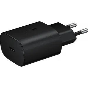 Nabíjačka Samsung EP-TA800 USB-C 25W + USB-C kábel 1m, Čierna