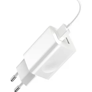 Nabíjacia rýchlonabíjačka Baseus, USB, QC 3.0, 24 W (biela) 015905