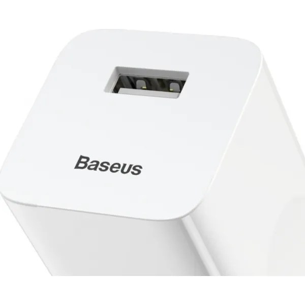 Nabíjacia rýchlonabíjačka Baseus, USB, QC 3.0, 24 W (biela) 015905