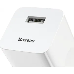 Nabíjacia rýchlonabíjačka Baseus, USB, QC 3.0, 24 W (biela) 015905