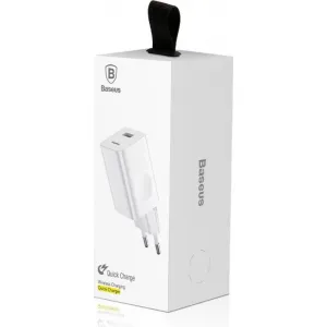 Nabíjacia rýchlonabíjačka Baseus, USB, QC 3.0, 24 W (biela) 015905