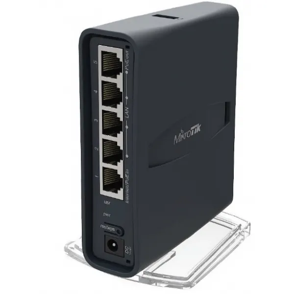 MikroTik hAP ac lite (tower), 650MHz CPU, 64MB RAM, 5xLAN, 2.4+5GHz (802.11b/g/n/ac), vrátane. L4