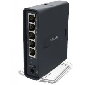 MikroTik hAP ac lite (tower), 650MHz CPU, 64MB RAM, 5xLAN, 2.4+5GHz (802.11b/g/n/ac), vrátane. L4