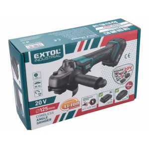 EXTOL INDUSTRIAL 8791841 Brúska uhlová aku Share20V, bez aku a nabíjačky, 125mm