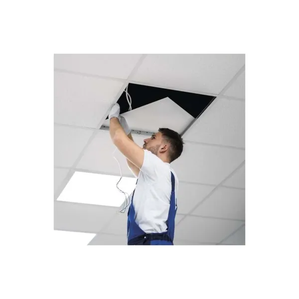 EMOS Lighting LED panel PIXXO 60×60, štvorcový vstavaný biely, 48W neutr.b.,IP65