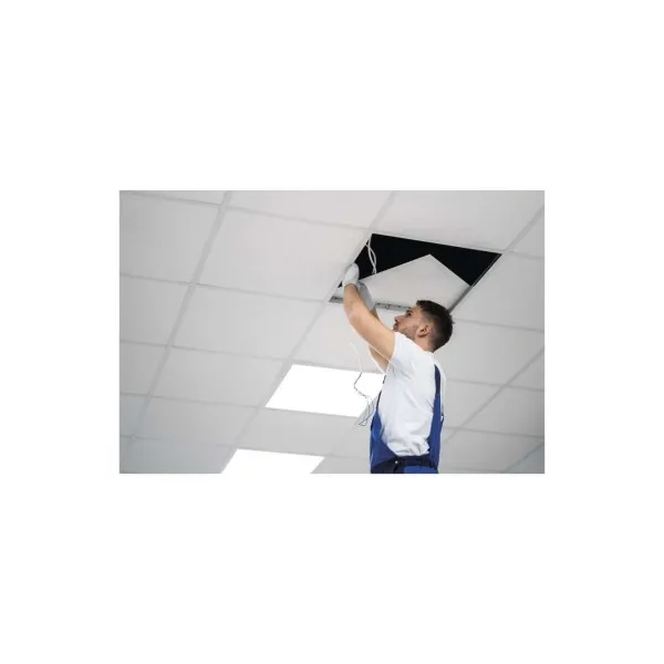 EMOS Lighting LED panel PIXXO 60×60, štvorcový vstavaný biely, 48W neutr.b.,IP65