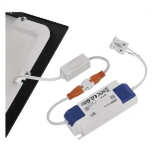 EMOS Lighting LED vstavané svietidlo NEXXO, štvorec, čierne, 7W, CCT