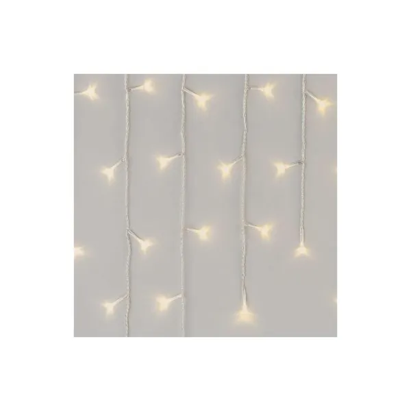 EMOS Lighting LED vianoč. cencúle, 5 m, vonkajšie aj vnútorné, teplá biela, ovládač, programy, časovač