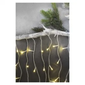 EMOS Lighting LED vianoč. cencúle, 5 m, vonkajšie aj vnútorné, teplá biela, ovládač, programy, časovač