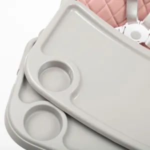 Jedálenská stolička Baby Mix Freja Wooden Farba: Ružová