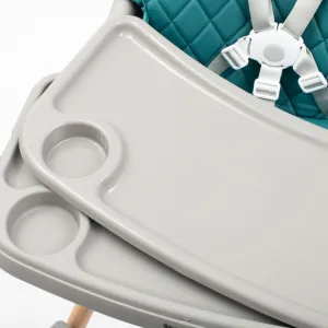Jedálenská stolička Baby Mix Freja Wooden Farba: Zelená