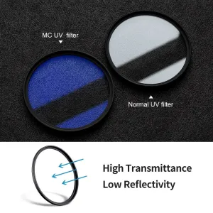 K&F Concept Séria 82MM Classic, s modrou vrstvou, UV filter HMC, japonská optika 17098
