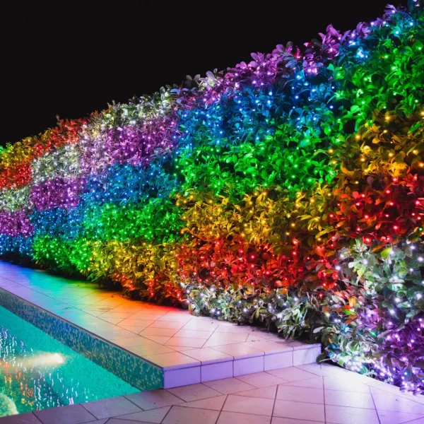 Twinkly - Strings Multicolor RGB 400 Led / 8cm space / BT / WiFi / IP44 TWITWS400STP-BEU