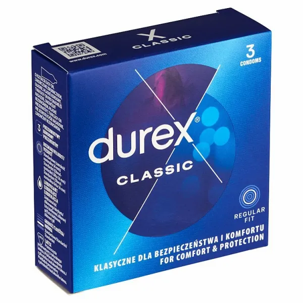 Durex Classic prezervatívy 3 ks