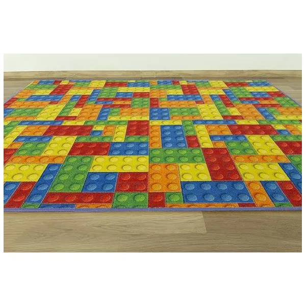 Detský koberec kocky lego viacfarebný