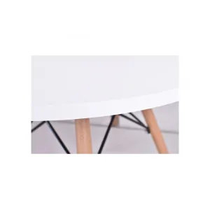Jedálenský stôl okrúhly 60cm-biely