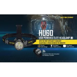 NITECORE HU60, LED čelovka 1600 lumenov