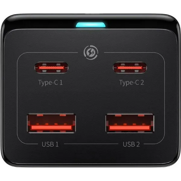 Nástenná nabíjačka / predlžovací kábel Baseus GaN3 Pro 2x USB + 2xUSB-C + AC, 100W (čierna) 038288