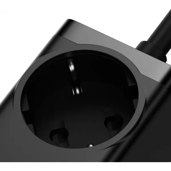 Nástenná nabíjačka / predlžovací kábel Baseus GaN3 Pro 2x USB + 2xUSB-C + AC, 100W (čierna) 038288