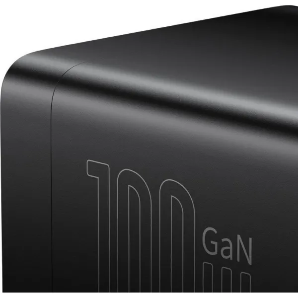 Nástenná nabíjačka / predlžovací kábel Baseus GaN3 Pro 2x USB + 2xUSB-C + AC, 100W (čierna) 038288