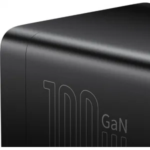 Nástenná nabíjačka / predlžovací kábel Baseus GaN3 Pro 2x USB + 2xUSB-C + AC, 100W (čierna) 038288