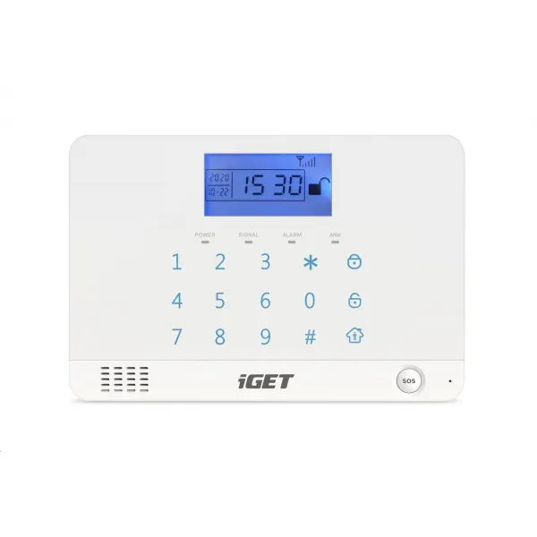iGET SECURITY M3B - bezdrôtový GSM alarm CZ, zasiela SMS/telefonuje,záložná batéria 8 hod,aplikácia CZ