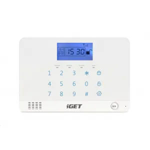 iGET SECURITY M3B - bezdrôtový GSM alarm CZ, zasiela SMS/telefonuje,záložná batéria 8 hod,aplikácia CZ