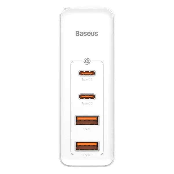 Cestovní nabíječka Baseus GaN2 Pro Quick 2x USB 2x USB-C, 100W, EU (bílá) Varianta: uniwersalny