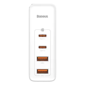 Cestovní nabíječka Baseus GaN2 Pro Quick 2x USB 2x USB-C, 100W, EU (bílá) Varianta: uniwersalny