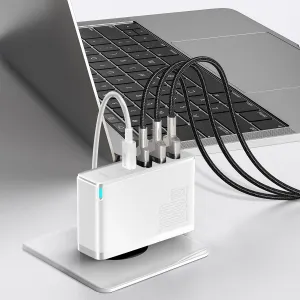 Cestovní nabíječka Baseus GaN2 Pro Quick 2x USB 2x USB-C, 100W, EU (bílá) Varianta: uniwersalny