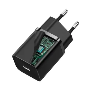 Baseus Super Si Quick Charger 1C 30W nástenná nabíjačka (čierna) 027581