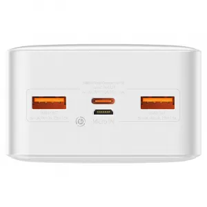 Baseus PPBD050402 Power banka 30 000mAh PD 20W, Biela