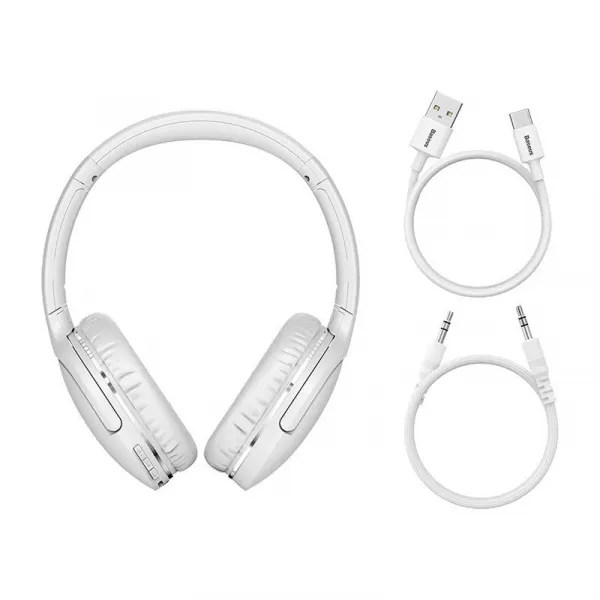Slúchadlá Baseus Encok D02 Pro Bluetooth 5.3 (biele) 047863
