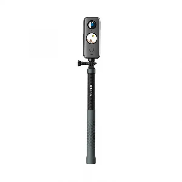 Selfie tyč Telesin z uhlíkových vlákien pre akčné kamery 1,2 m (GP-MNP-002) 042404