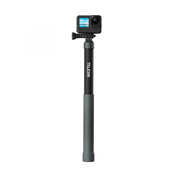 Selfie tyč Telesin z uhlíkových vlákien pre akčné kamery 1,2 m (GP-MNP-002) 042404