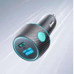 Nabíjačka do auta Joyroom CCN01, 1x USB QC3.0, 1x USB-C PD 60W (čierna) 044835